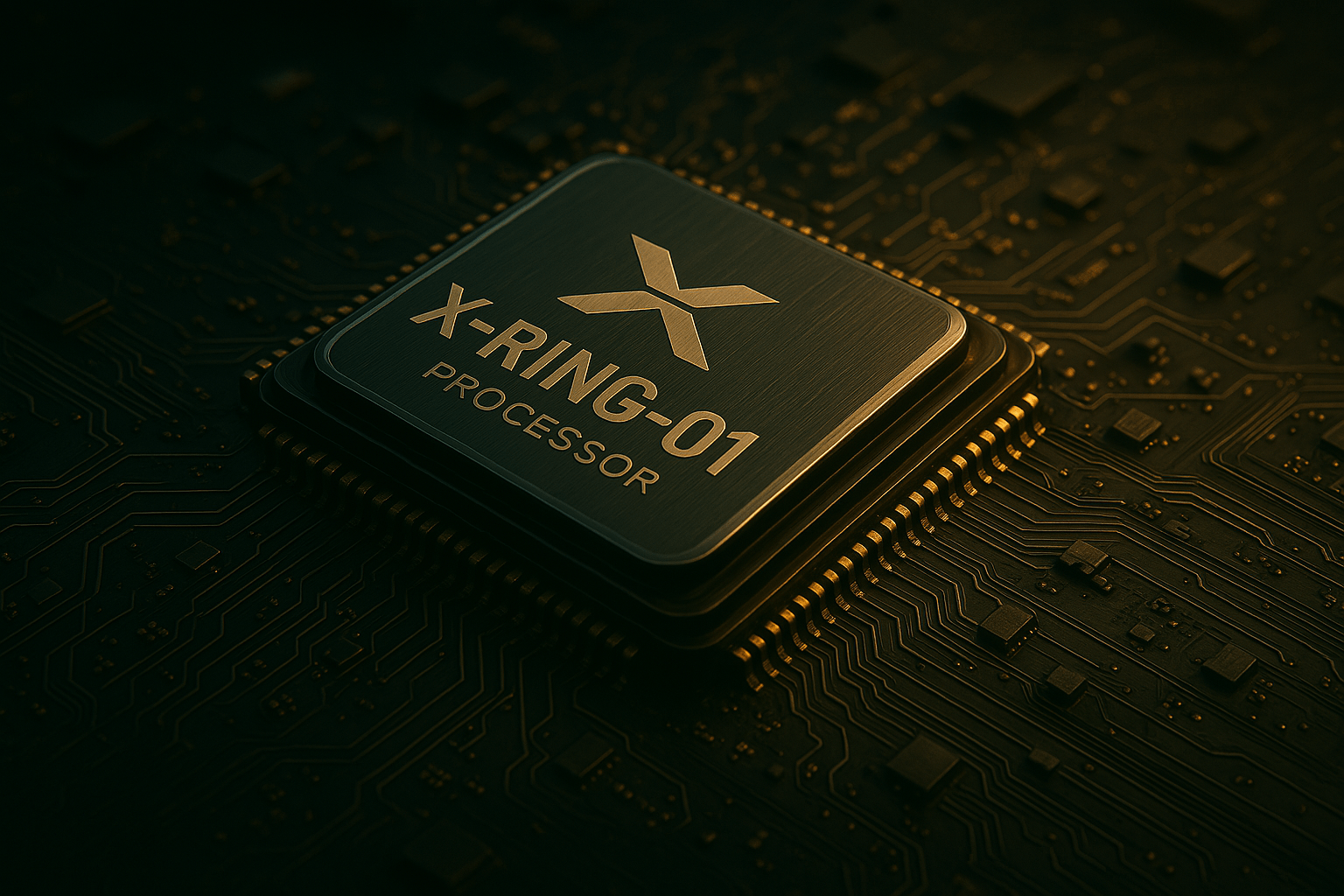 A hero image showcasing the Xiaomi Xring O1 chip.